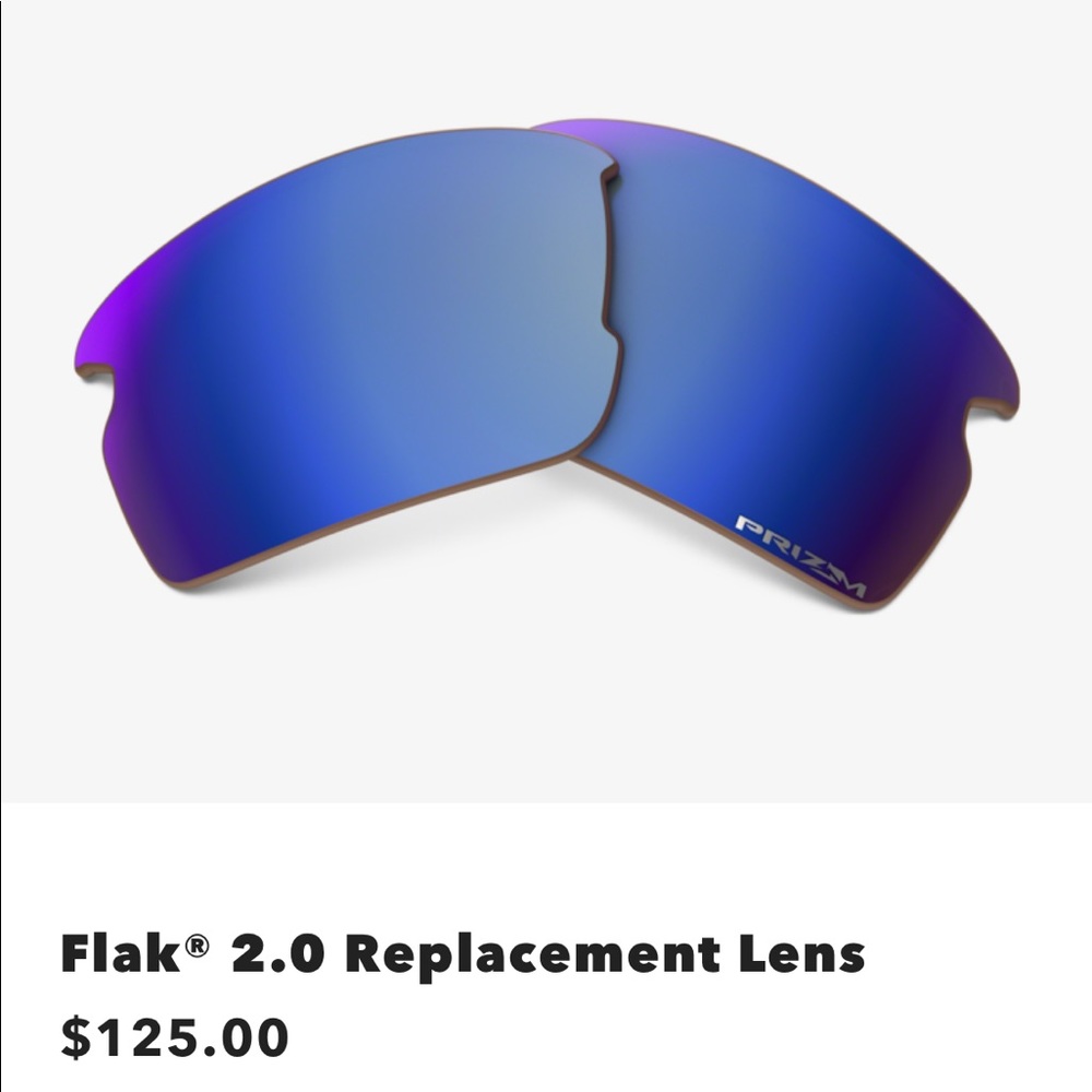 Oakley Flak 2.0 Deep Water Polarized replacement lenses